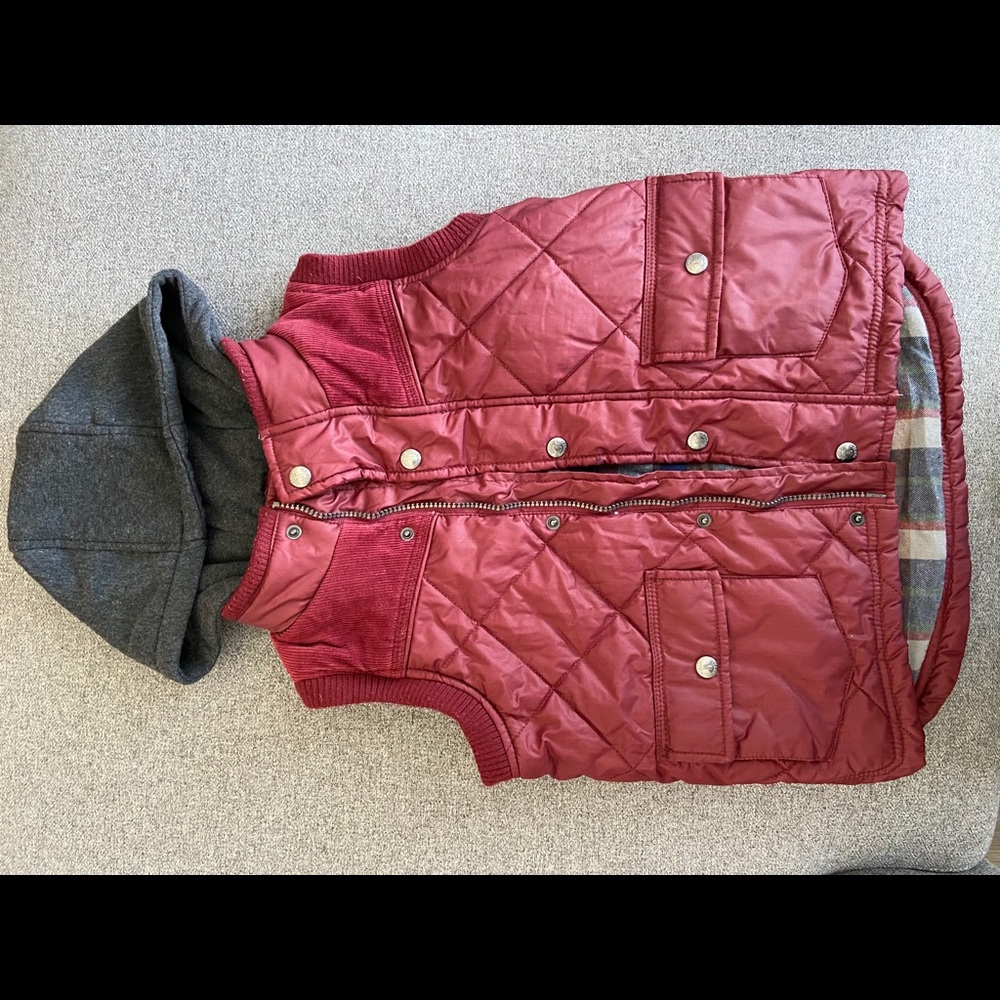 Boys Red Vest Jacket